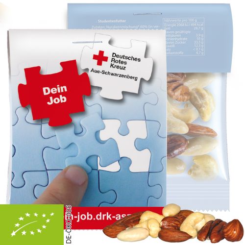 Bio NusskernMix, ca. 15g, Express Midi-Tüte mit Werbereiter