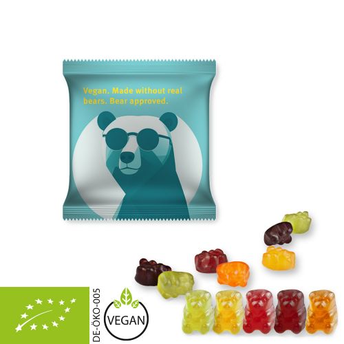 Bio Gummibärchen ohne Gelatine, ca. 10g, Mini-Tüte