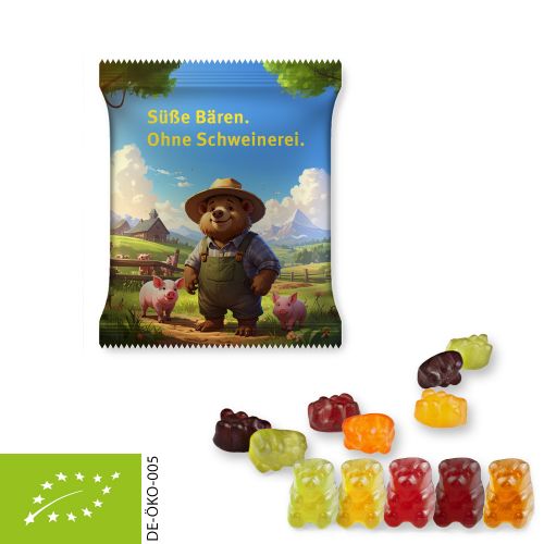 Bio Gummibärchen ohne Gelatine (vegan), ca. 15g, Midi-Tüte