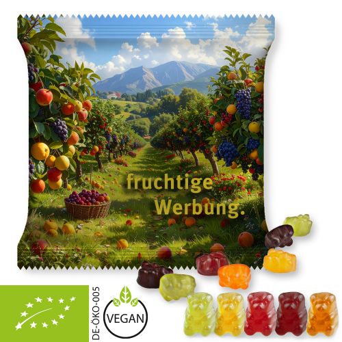Bio Gummibärchen ohne Gelatine, ca. 30g, Maxi-Tüte