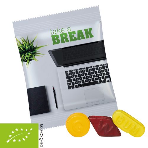 Bio Wine Gums ohne Gelatine (vegan), ca. 20g, Maxi-Tüte