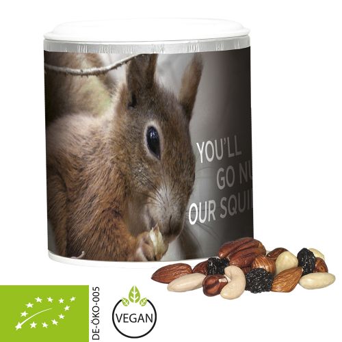 Bio Studentenfutter, ca. 50g, Pappdose Mini