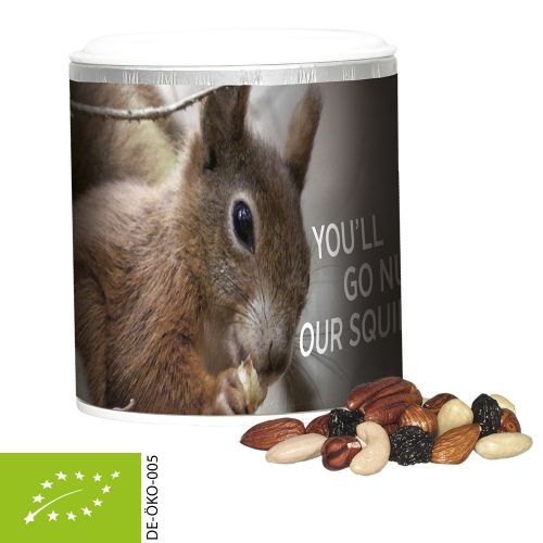 Bio Studentenfutter, ca. 50g, Pappdose Mini