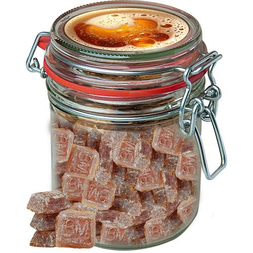 Bayrisch Malz Bonbons (vegan), ca. 200g, Bonbonglas Maxi