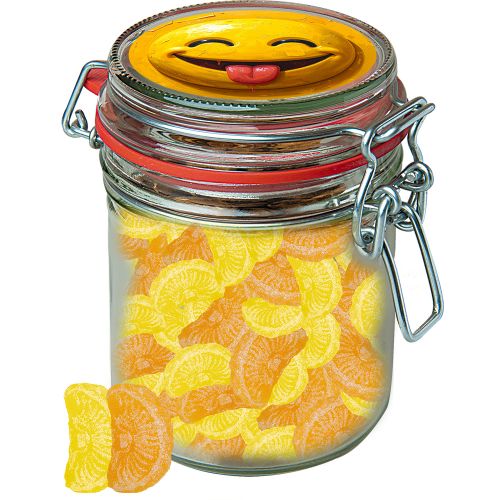 Zitrone und Orangen Bonbons (vegan), ca. 200g, Bonbonglas Maxi