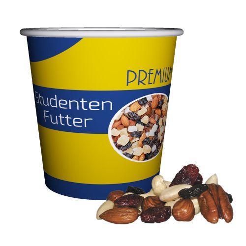 Premium Studentenfutter, ca. 40g, Snackbecher Mini