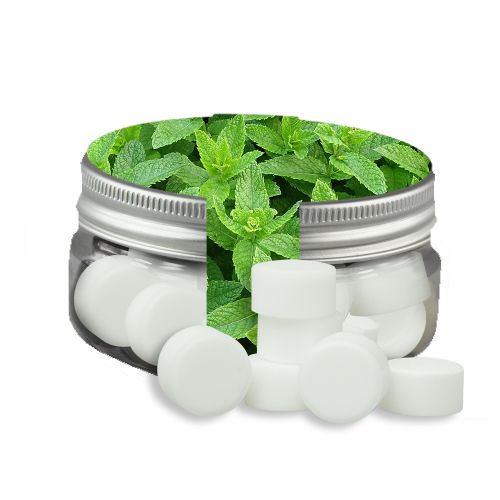 Pfefferminz Drops zuckerfrei (vegan), ca. 60g, Sweet Dose Mini