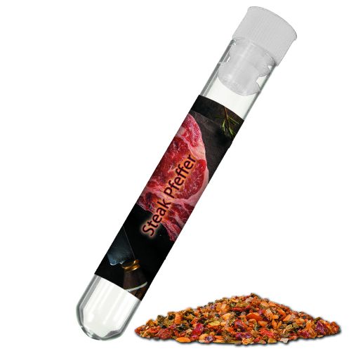 Gewürzmischung Steak Pfeffer, ca. 7g, Reagenzglas