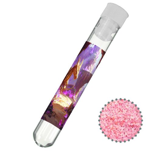 Rosa Kristallsalz, ca. 12g, Reagenzglas