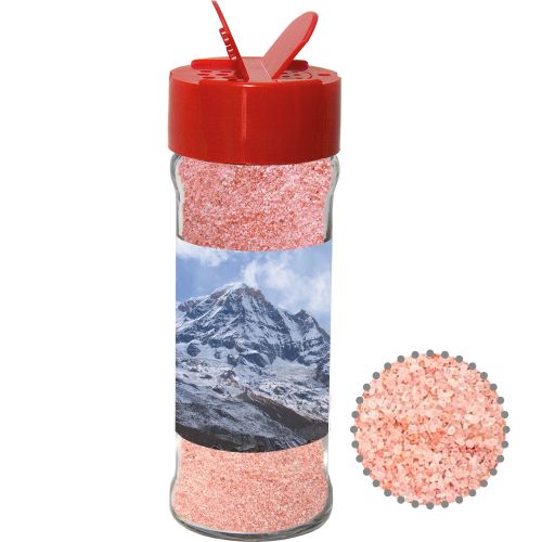 Rosa Kristallsalz, ca. 80g, Glas mit Streuaufsatz