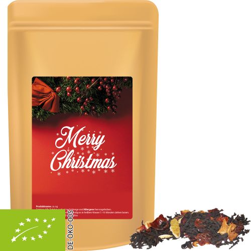 Bio Weihnachts Schwarztee, ca. 55g, Standbeutel Midi
