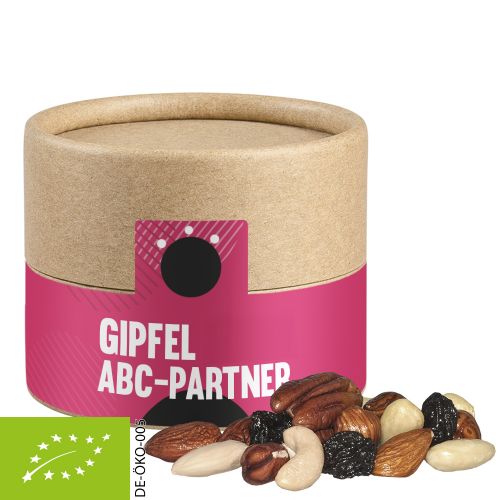 Bio Studentenfutter, ca. 40g, Kraftpapierdose Mini