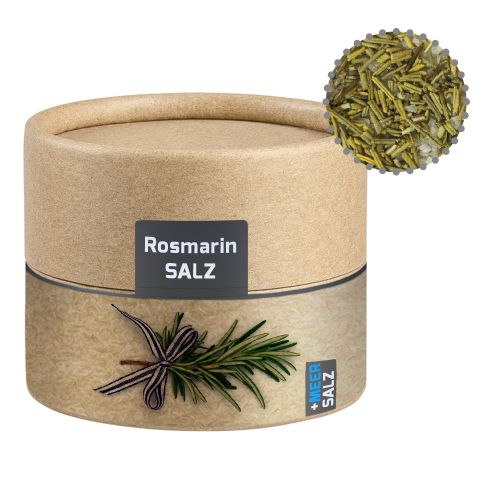 Gewürzmischung Rosmarin-Salz, ca. 52g, Kraftpapierdose Mini