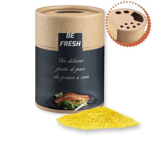 Gewürzmischung Zitronen-Salz, ca. 135g, Kraftpapierstreuer Midi