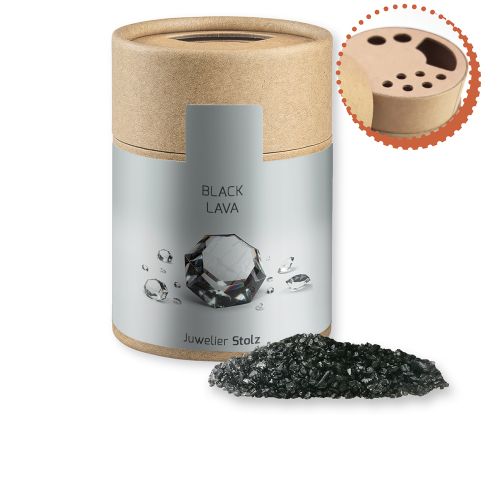 Gewürzmischung Black Lava Salz, ca. 135g, Kraftpapierstreuer Midi