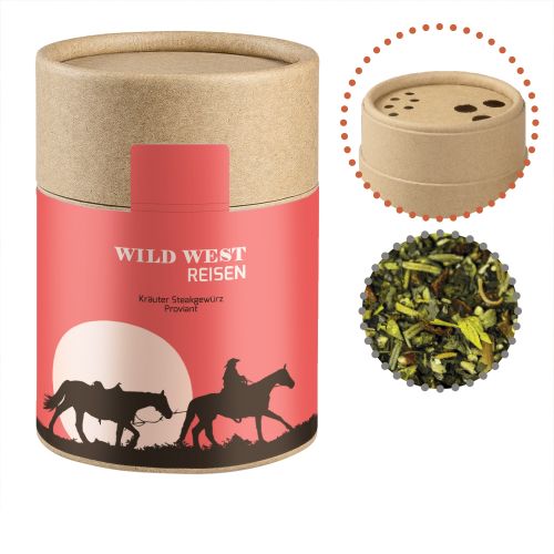 Gewürzmischung Kräuter-Steakgewürz, ca. 45g, Kraftpapierstreuer Midi