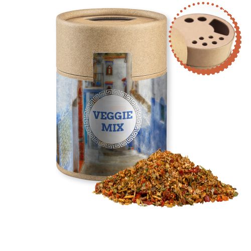 Gewürzmischung Mediterraner Veggie Mix, ca. 50g, Kraftpapierstreuer Midi