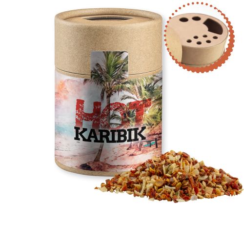 Gewürzmischung HOT Karibik Mix, ca. 50g, Kraftpapierstreuer Midi