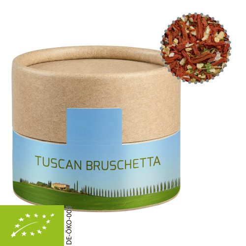 Bio Gewürzmischung Toskanische Bruchetta, ca. 28g, Kraftpapierdose Mini