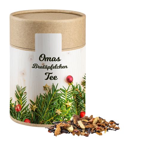 Omas Bratäpfelchen Tee, ca. 140g, Kraftpapierdose Maxi