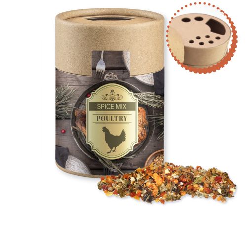 Weihnachts Gewürzmischung Geflügel, ca. 60g, Kraftpapierstreuer Midi