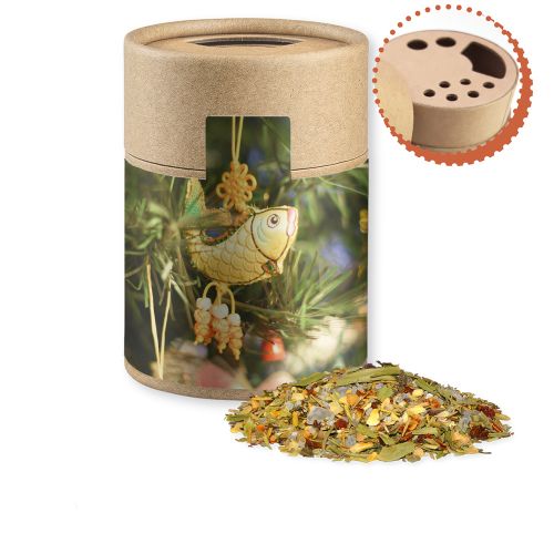 Weihnachts Gewürzmischung Fisch, ca. 60g, Kraftpapierstreuer Midi