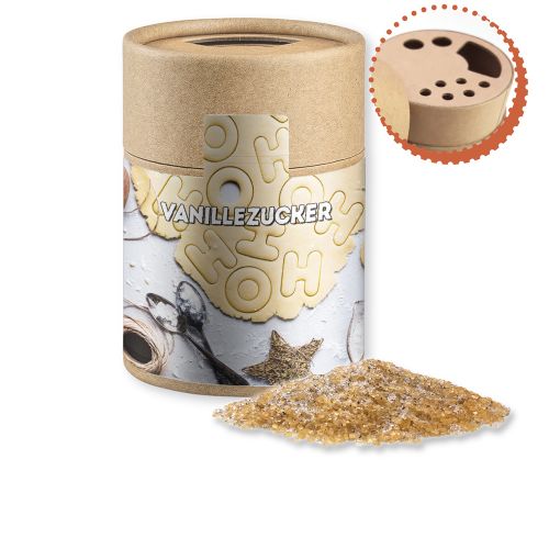 Vanillezucker, ca. 150g, Kraftpapierstreuer Midi