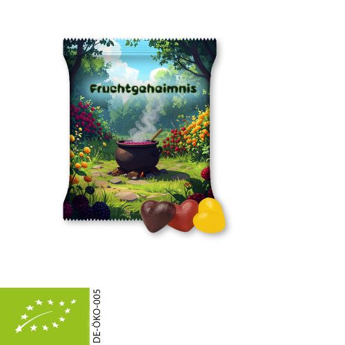 Bio Fruchtgummi-Herzen (vegan), ca. 20g, Maxi-Tüte