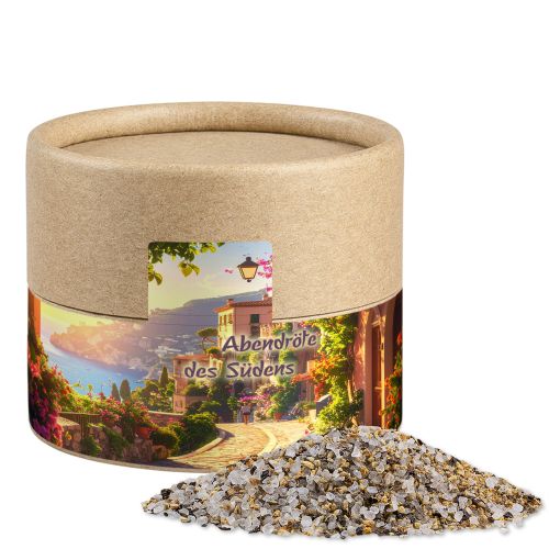 Mediterranes Salz, ca. 50g, Kraftpapierdose Mini
