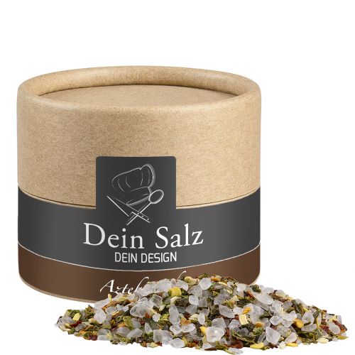 Aztekensalz, ca. 45g, Kraftpapierdose Mini