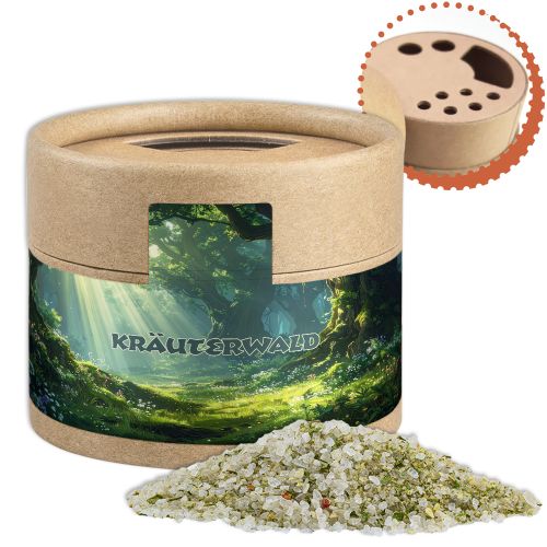 Kräutersalz, ca. 55g, Kraftpapierstreuer Mini