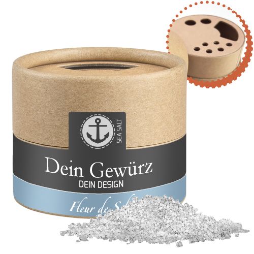 Fleur de Sel, ca. 40g, Kraftpapierstreuer Mini