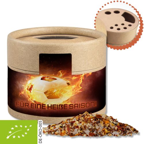 Bio Gewürzmischung Feuer und Flamme, ca. 40g, Kraftpapierstreuer Mini
