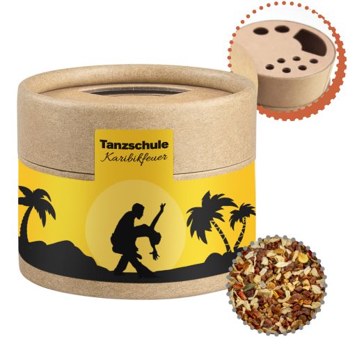 Gewürzmischung HOT Karibik Mix, ca. 28g, Kraftpapierstreuer Mini