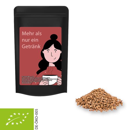 Bio Instant Kaffee, ca. 20g, Standbeutel Mini schwarz