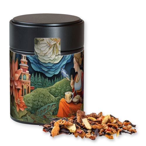 Omas Bratäpfelchen Tee, ca. 60g, Metalldose Midi schwarz