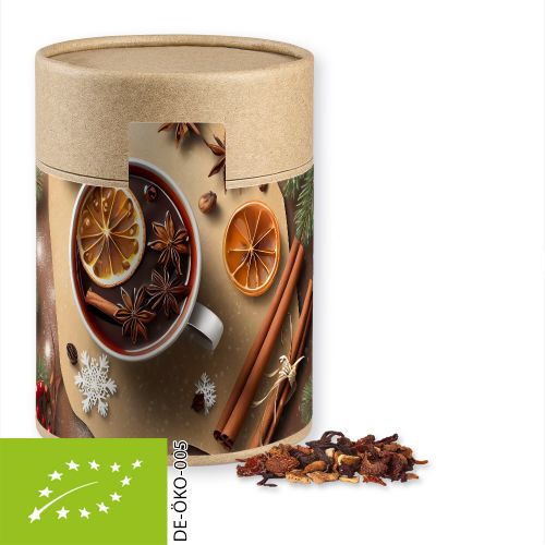 Bio Glühweingewürz fein, ca. 140g, Kraftpapierdose Maxi