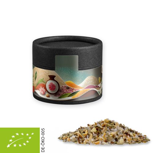 Bio Gewürzmischung Alleskönner, ca. 40g, Kraftpapierdose Mini schwarz