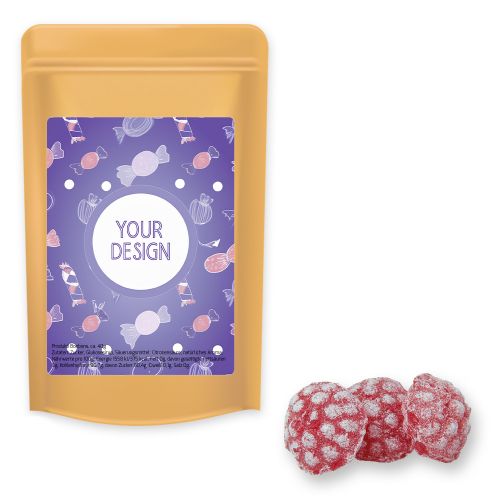 Himbeer Bonbons (vegan), ca. 80g, Standbeutel Midi
