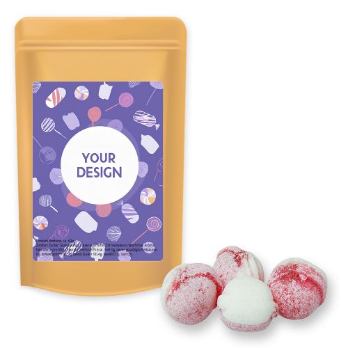 Erdbeer-Joghurt Bonbons (vegan), ca. 80g, Standbeutel Midi