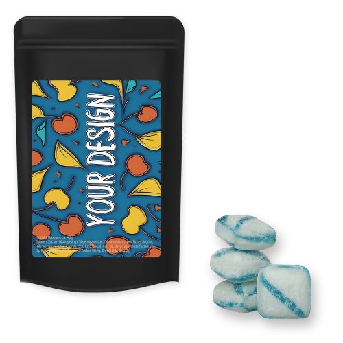 Frische Brise Bonbons (vegan), ca. 80g, Standbeutel Midi schwarz