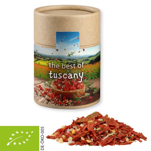 Bio Gewürzmischung Toskanische Bruchetta, ca. 50g, Kraftpapierdose Midi