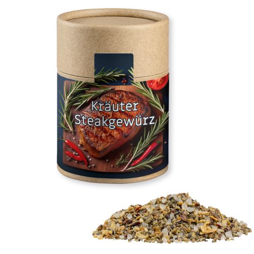 Gewürzmischung Kräuter-Steakgewürz, ca. 45g, Kraftpapierdose Midi