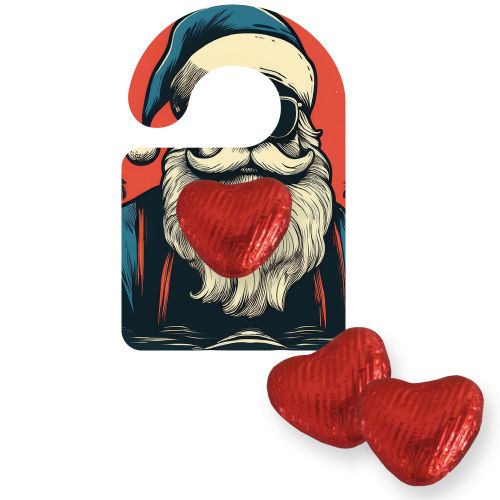 Schoko-Herzen, ca. 5g, Flyer Mini Hänger