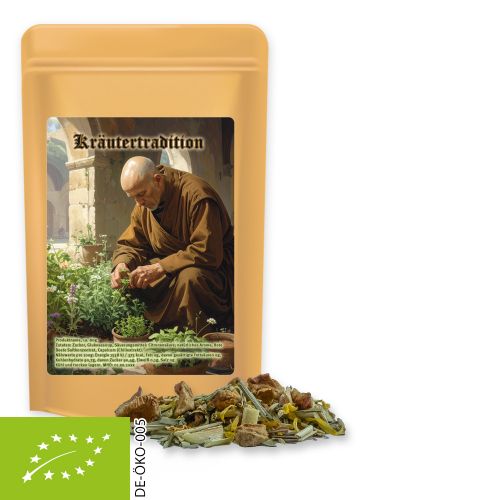 Bio Kräutertee Seelenwohl, ca. 32g, Standbeutel Midi