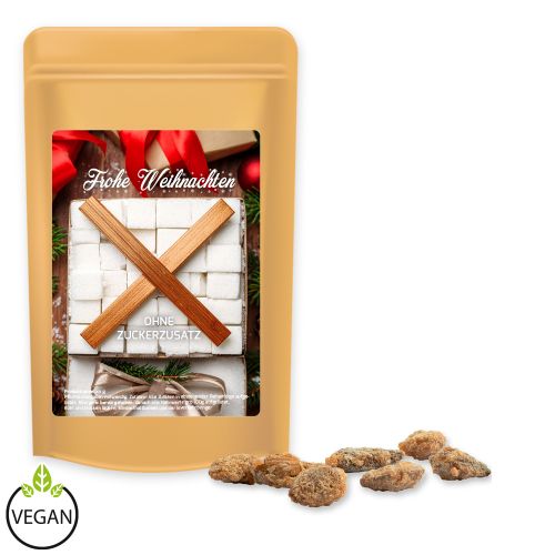 Feuergebrannte Mandeln ohne Zuckerzusatz, ca. 80g, Standbeutel Midi